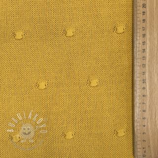 Svetrovina BIG KNIT DOT ochre