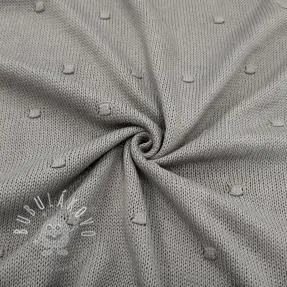 Svetrovina BIG KNIT DOT grey
