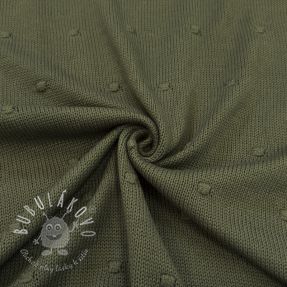 Svetrovina BIG KNIT DOT camo green