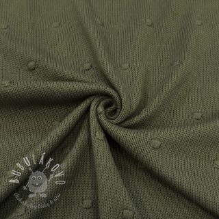Svetrovina BIG KNIT DOT camo green