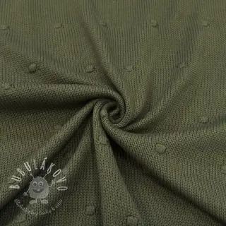 Svetrovina BIG KNIT DOT camo green