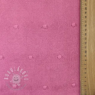 Svetrovina BIG KNIT DOT pink