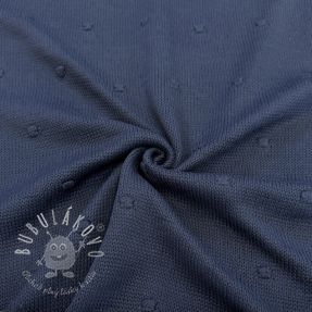 Svetrovina BIG KNIT DOT navy