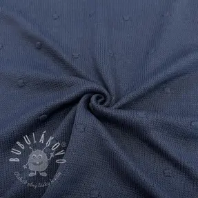 Svetrovina BIG KNIT DOT navy