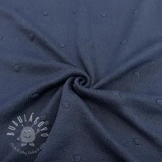 Svetrovina BIG KNIT DOT navy
