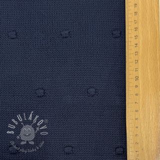 Svetrovina BIG KNIT DOT navy