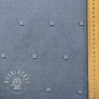 Svetrovina BIG KNIT DOT blue
