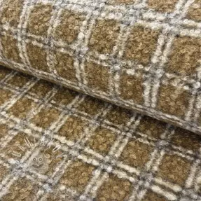 Kabátovina Bouclé Squares design A