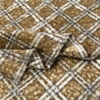 Kabátovina Bouclé Squares design A