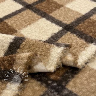 Kabátovina Bouclé Squares design E
