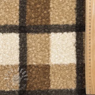 Kabátovina Bouclé Squares design E