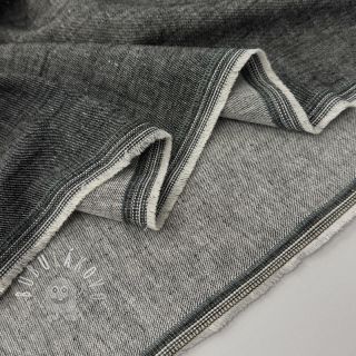 Ľan s bavlnou Denim Twill black