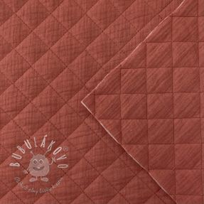 Dvojitá gázovina/mušelín QUILT rouge