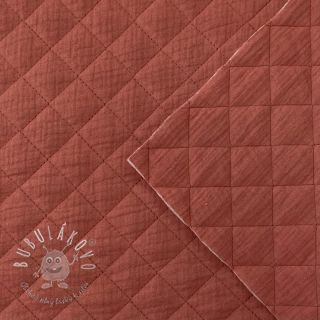 Dvojitá gázovina/mušelín QUILT rouge