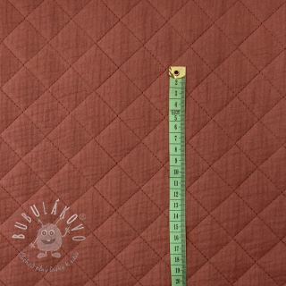 Dvojitá gázovina/mušelín QUILT rouge