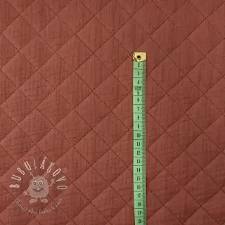 Dvojitá gázovina/mušelín QUILT rouge