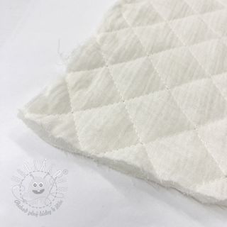 Dvojitá gázovina/mušelín QUILT ecru