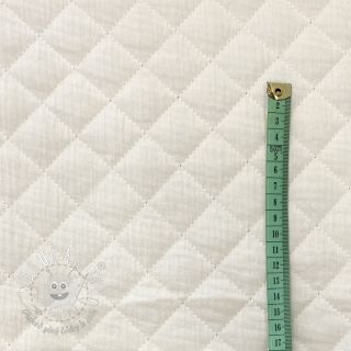 Dvojitá gázovina/mušelín QUILT ecru