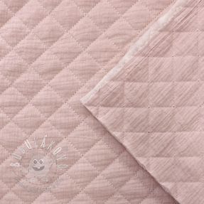 Dvojitá gázovina/mušelín QUILT soft rose
