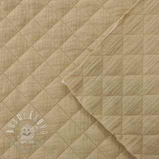 Dvojitá gázovina/mušelín QUILT beige