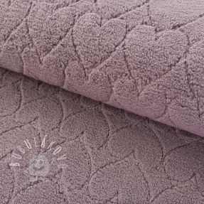 Kabátovina TEDDY Hearts in hearts mauve