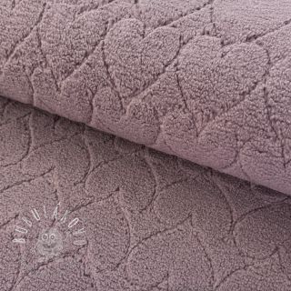 Kabátovina TEDDY Hearts in hearts mauve