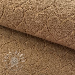 Kabátovina TEDDY Hearts in hearts brown