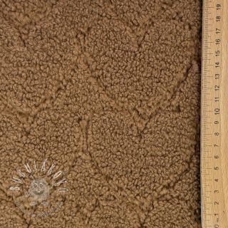 Kabátovina TEDDY Hearts in hearts brown