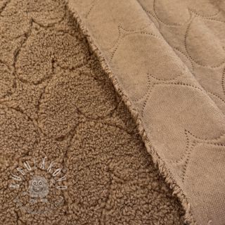 Kabátovina TEDDY Hearts in hearts brown