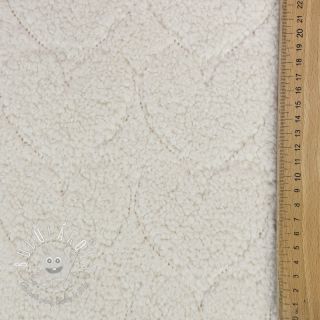 Kabátovina TEDDY Hearts in hearts ecru