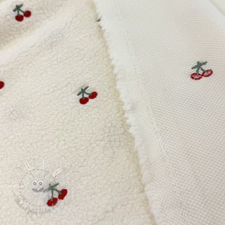 Kabátovina TEDDY EMBROIDERY Cherries