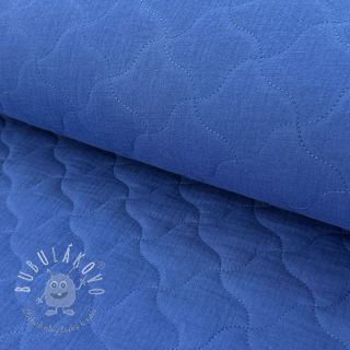 Dvojitá gázovina/mušelín QUILT NOE cobalt