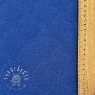 Dvojitá gázovina/mušelín QUILT NOE cobalt