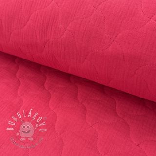 Dvojitá gázovina/mušelín QUILT NOE magenta