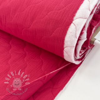 Dvojitá gázovina/mušelín QUILT NOE magenta