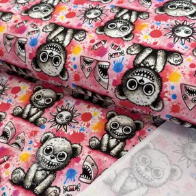 Teplákovina Big eyes design C digital print