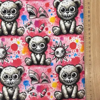 Teplákovina Big eyes design C digital print