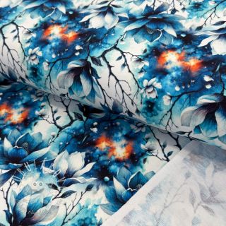 Teplákovina Flower galaxy design B digital print