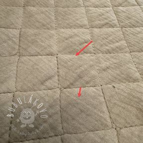 Dvojitá gázovina/mušelín QUILT beige II.trieda