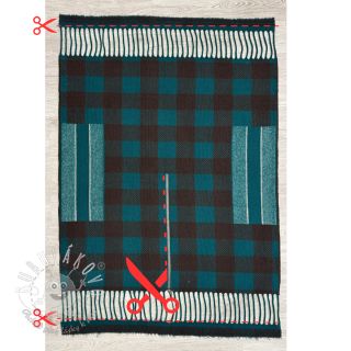 Poncho PRATO boiled wool design A