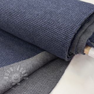 Kabátovina DOUBLE FACE WITH JERSEY dark blue