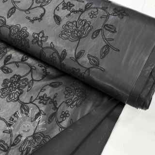 Umelá koža odevná Flowers design A