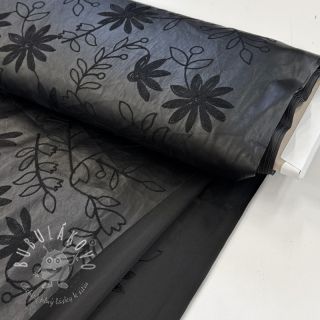 Umelá koža odevná Flowers design C