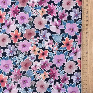 Bavlnená látka Significant flowers navy digital print