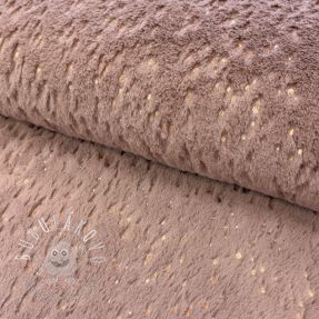 Umelá kožušina FOIL dark rose