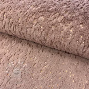 Umelá kožušina FOIL dark rose