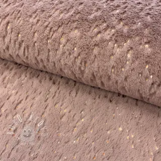 Umelá kožušina FOIL dark rose