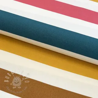 Dekoračná látka Stripes multicolour design B