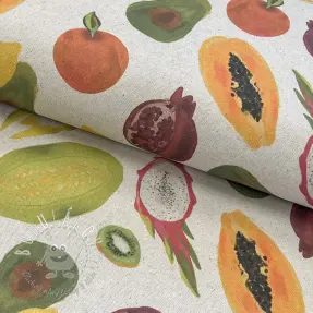Dekoračná látka Linenlook Fruit digital print