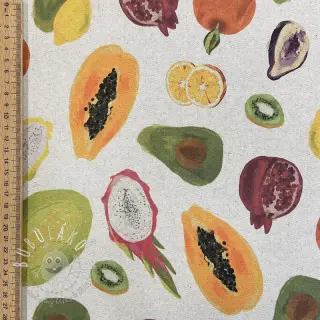 Dekoračná látka Linenlook Fruit digital print